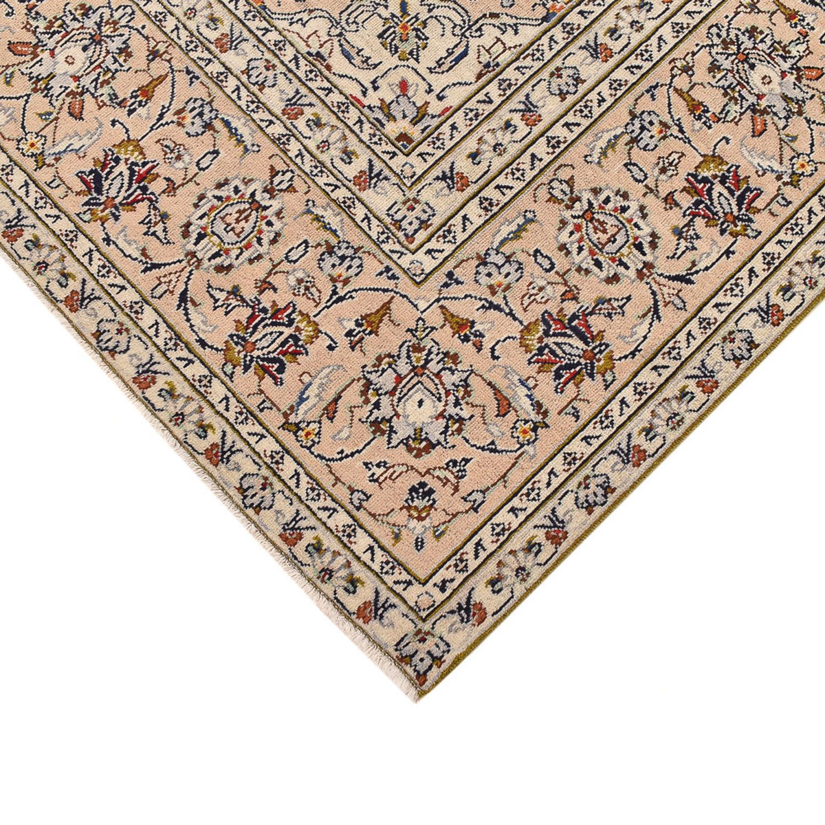 Persisk tæppe - Keshan - 308 x 208 cm - lys beige