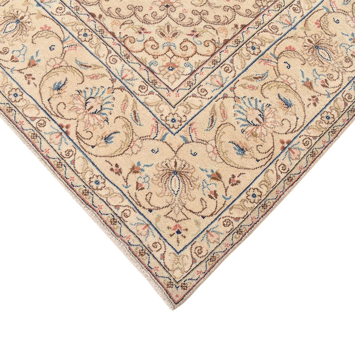 Persisk tæppe - Keshan - 335 x 250 cm - lys beige