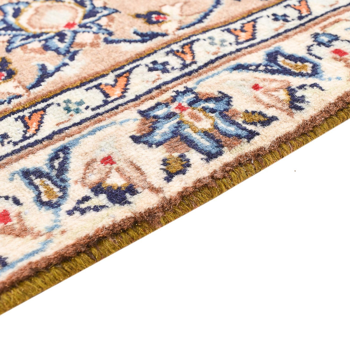 Persisk tæppe - Keshan - 333 x 235 cm - lys beige