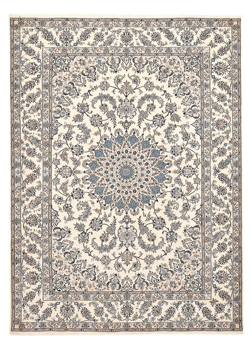 Persisk tæppe - Nain - 342 x 243 cm - lys beige