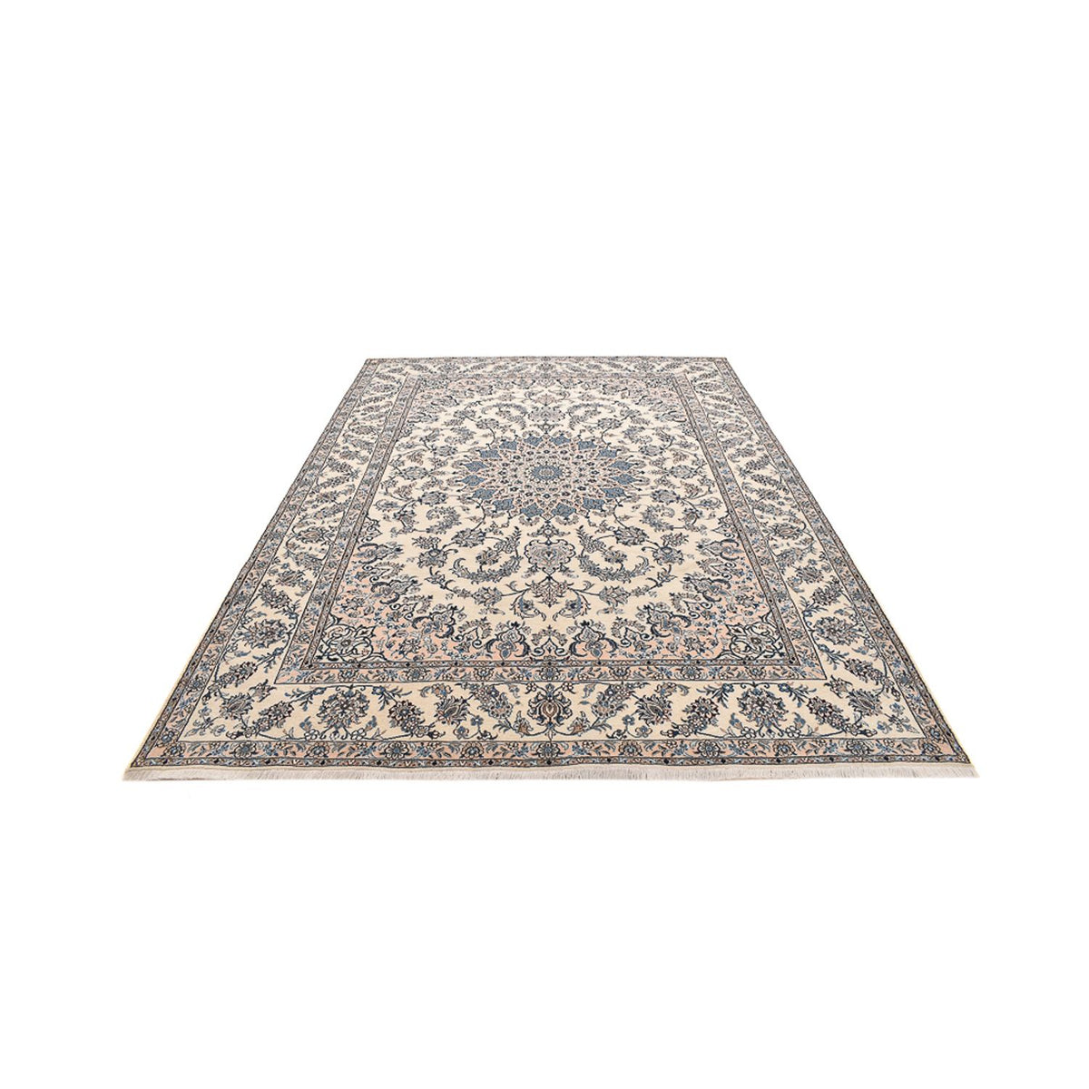 Persisk tæppe - Nain - 342 x 243 cm - lys beige