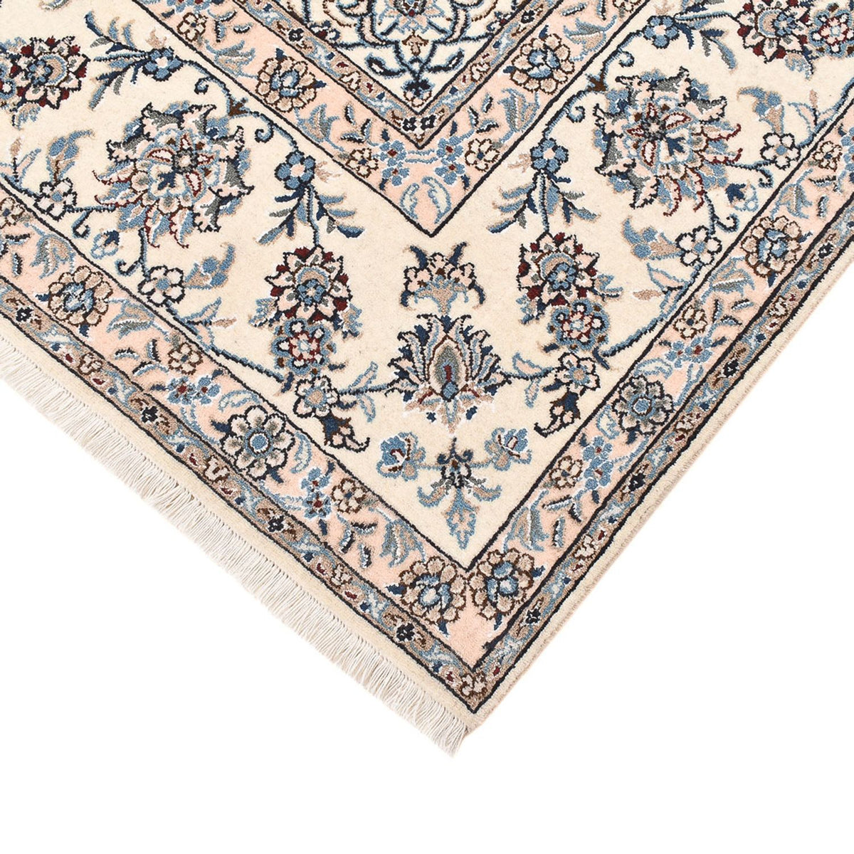 Persisk tæppe - Nain - 347 x 243 cm - lys beige