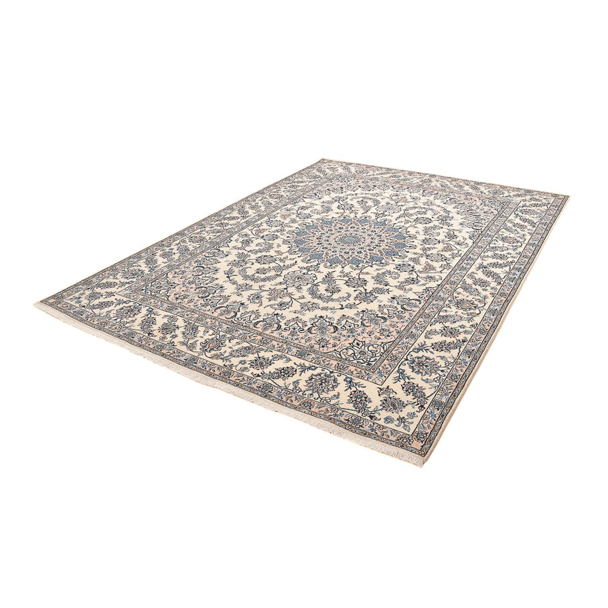 Persisk tæppe - Nain - 347 x 243 cm - lys beige