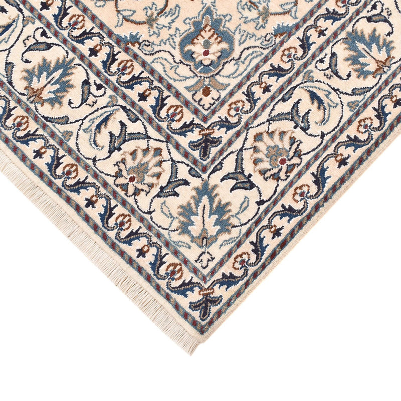 Persisk tæppe - Nain - 197 x 147 cm - lys beige