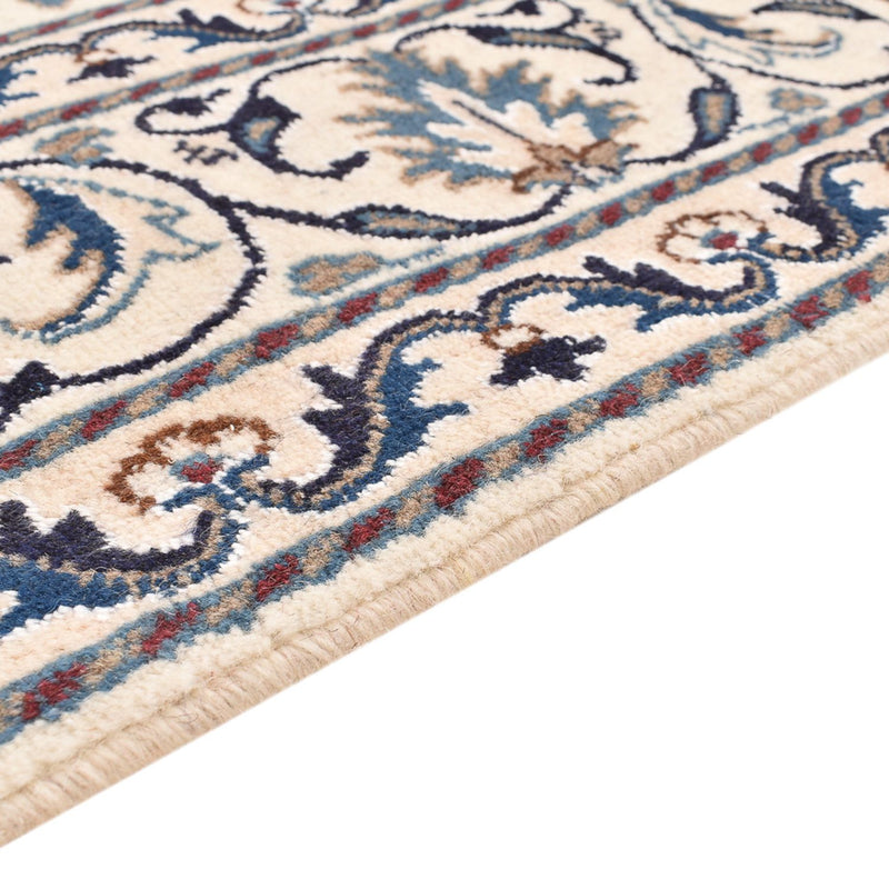 Persisk tæppe - Nain - 197 x 147 cm - lys beige