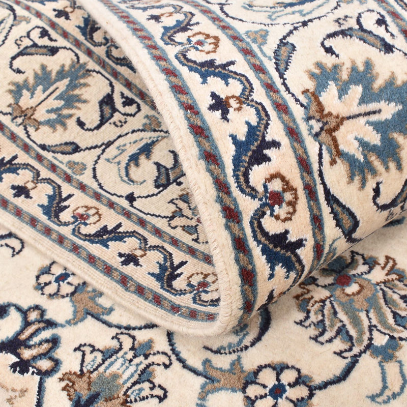 Persisk tæppe - Nain - 197 x 147 cm - lys beige