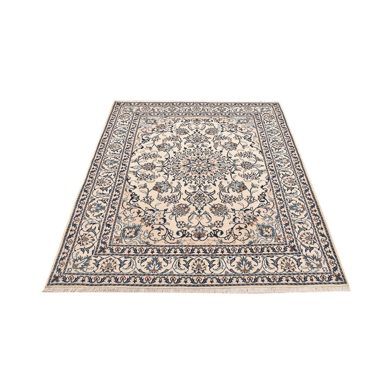 Persisk tæppe - Nain - 197 x 147 cm - lys beige