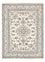 Persisk tæppe - Nain - 209 x 146 cm - lys beige