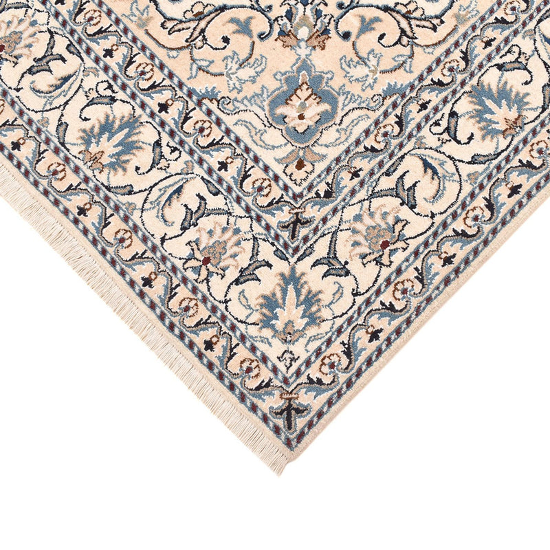 Persisk tæppe - Nain - 209 x 146 cm - lys beige