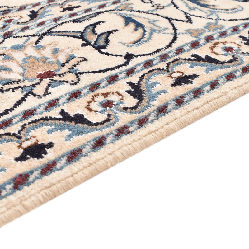 Persisk tæppe - Nain - 209 x 146 cm - lys beige