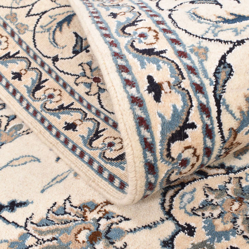 Persisk tæppe - Nain - 209 x 146 cm - lys beige