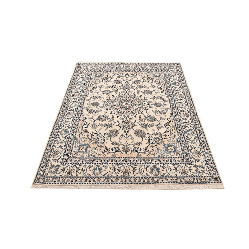 Persisk tæppe - Nain - 209 x 146 cm - lys beige