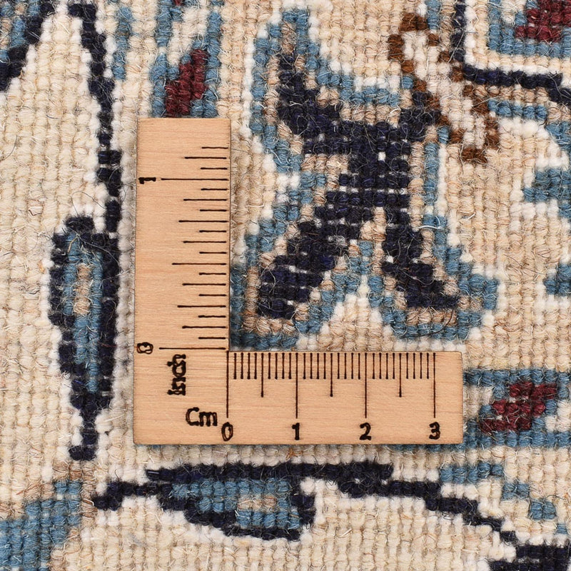 Persisk tæppe - Nain - 209 x 146 cm - lys beige