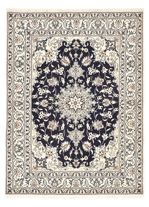 Persisk tæppe - Nain - 207 x 149 cm - mørkeblå