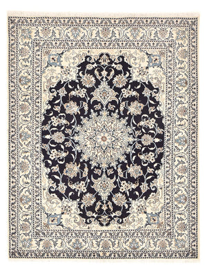 Persisk tæppe - Nain - 203 x 150 cm - mørkeblå