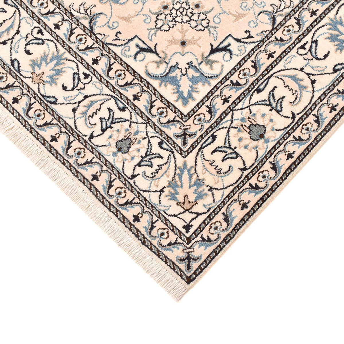 Persisk tæppe - Nain - 237 x 167 cm - lys beige