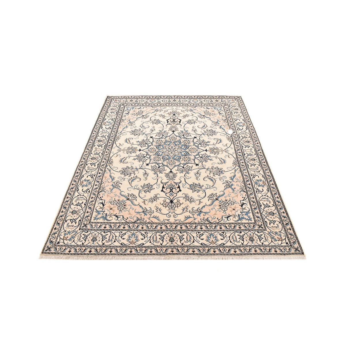 Persisk tæppe - Nain - 237 x 167 cm - lys beige