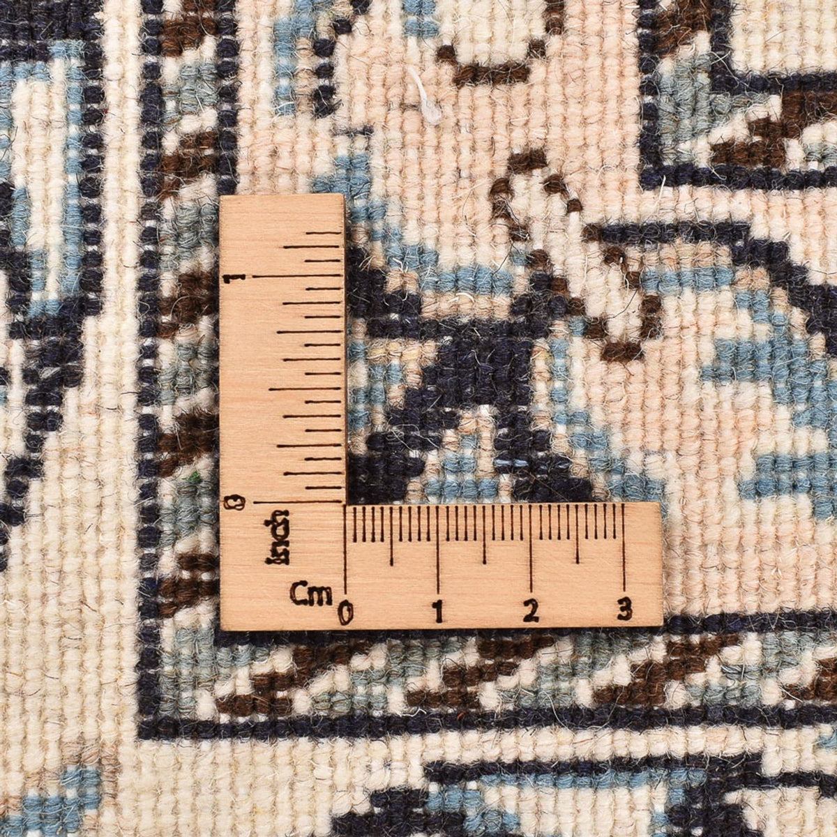 Persisk tæppe - Nain - 237 x 167 cm - lys beige