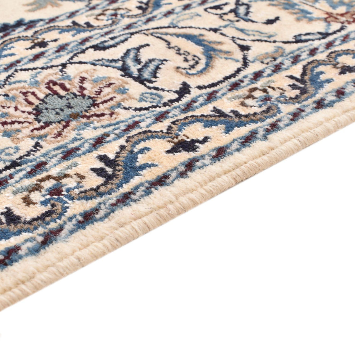 Persisk tæppe - Nain - 237 x 163 cm - lys beige