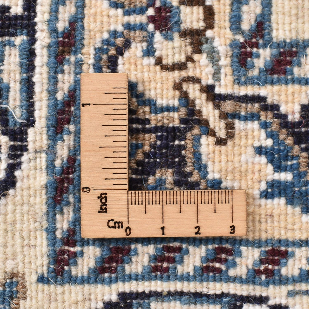 Persisk tæppe - Nain - 237 x 163 cm - lys beige
