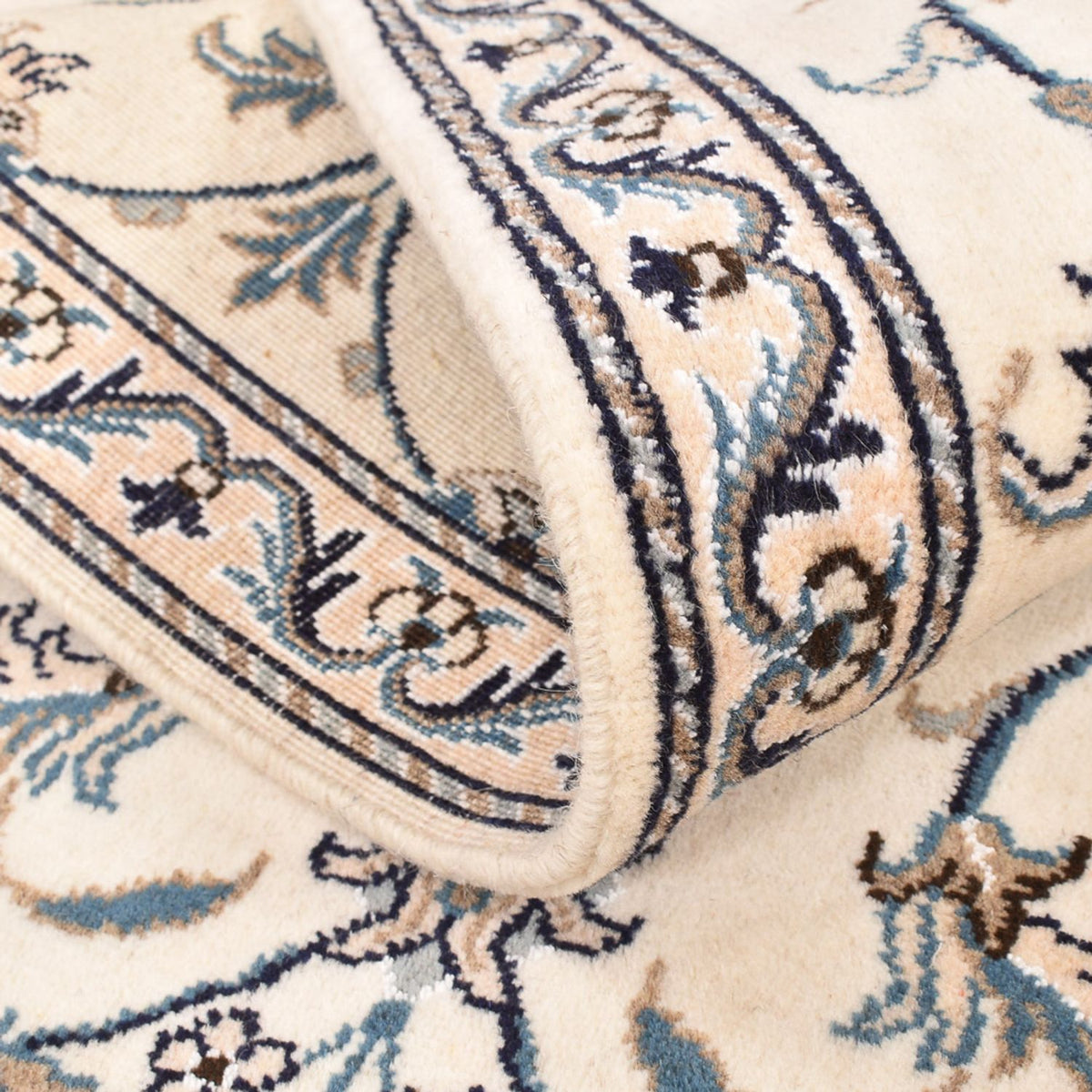 Persisk tæppe - Nain - 137 x 87 cm - lys beige