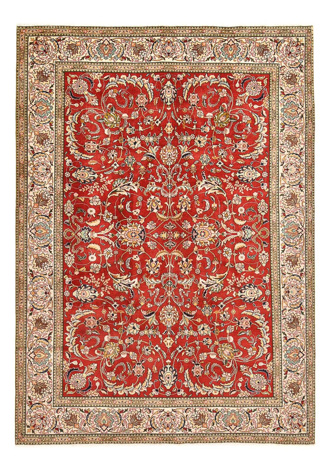 Persisk tæppe - Tabriz - 340 x 239 cm - rød