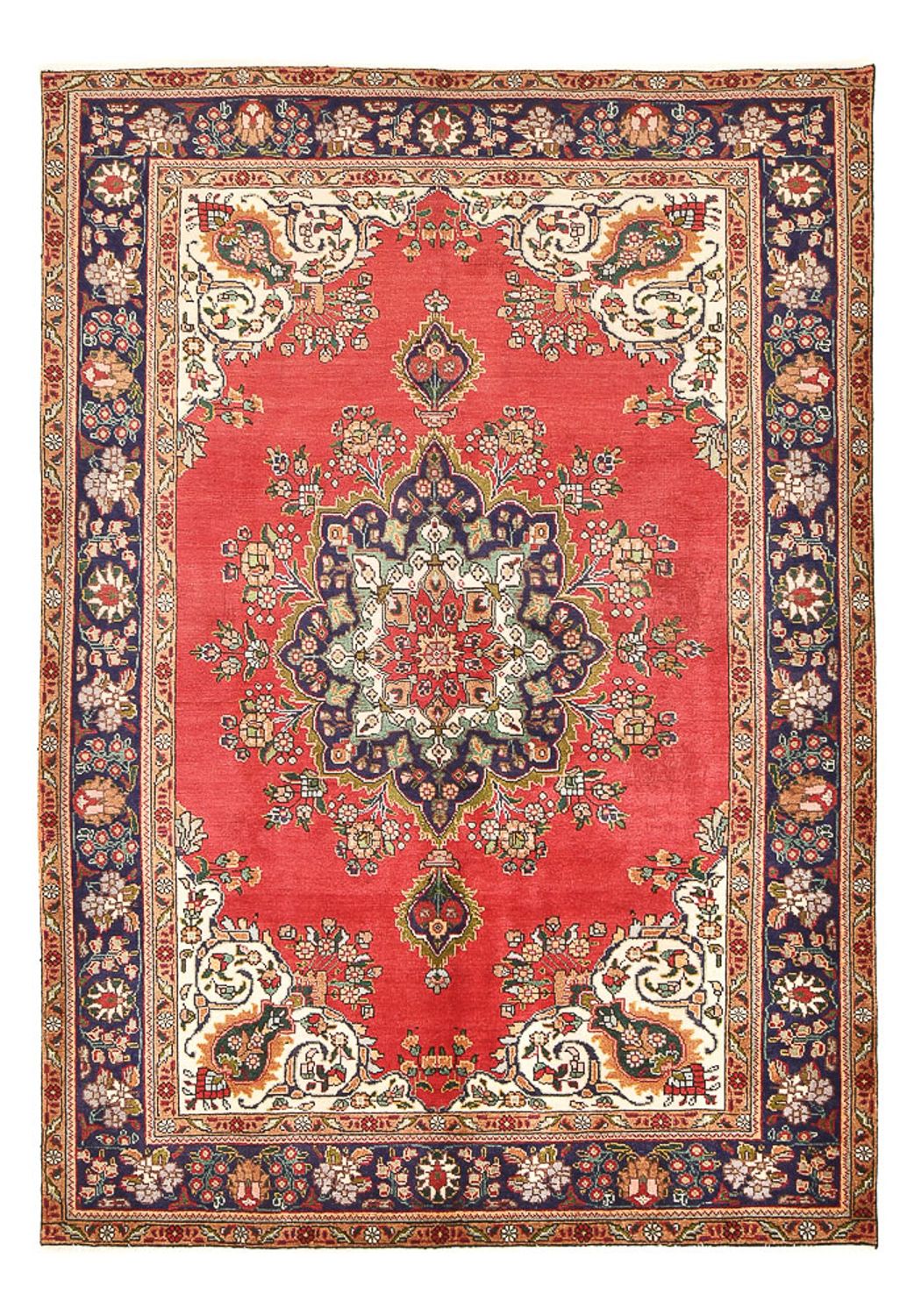 Persisk tæppe - Tabriz - 300 x 200 cm - rød
