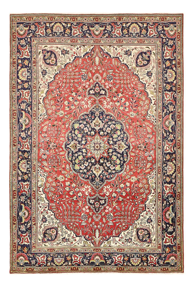 Persisk tæppe - Tabriz - 300 x 200 cm - lysrød