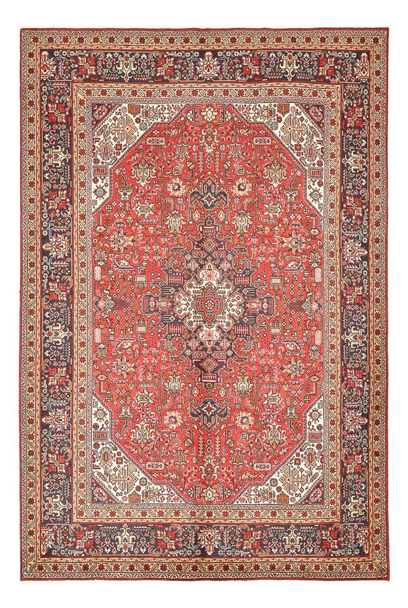 Persisk tæppe - Tabriz - 300 x 200 cm - lysrød