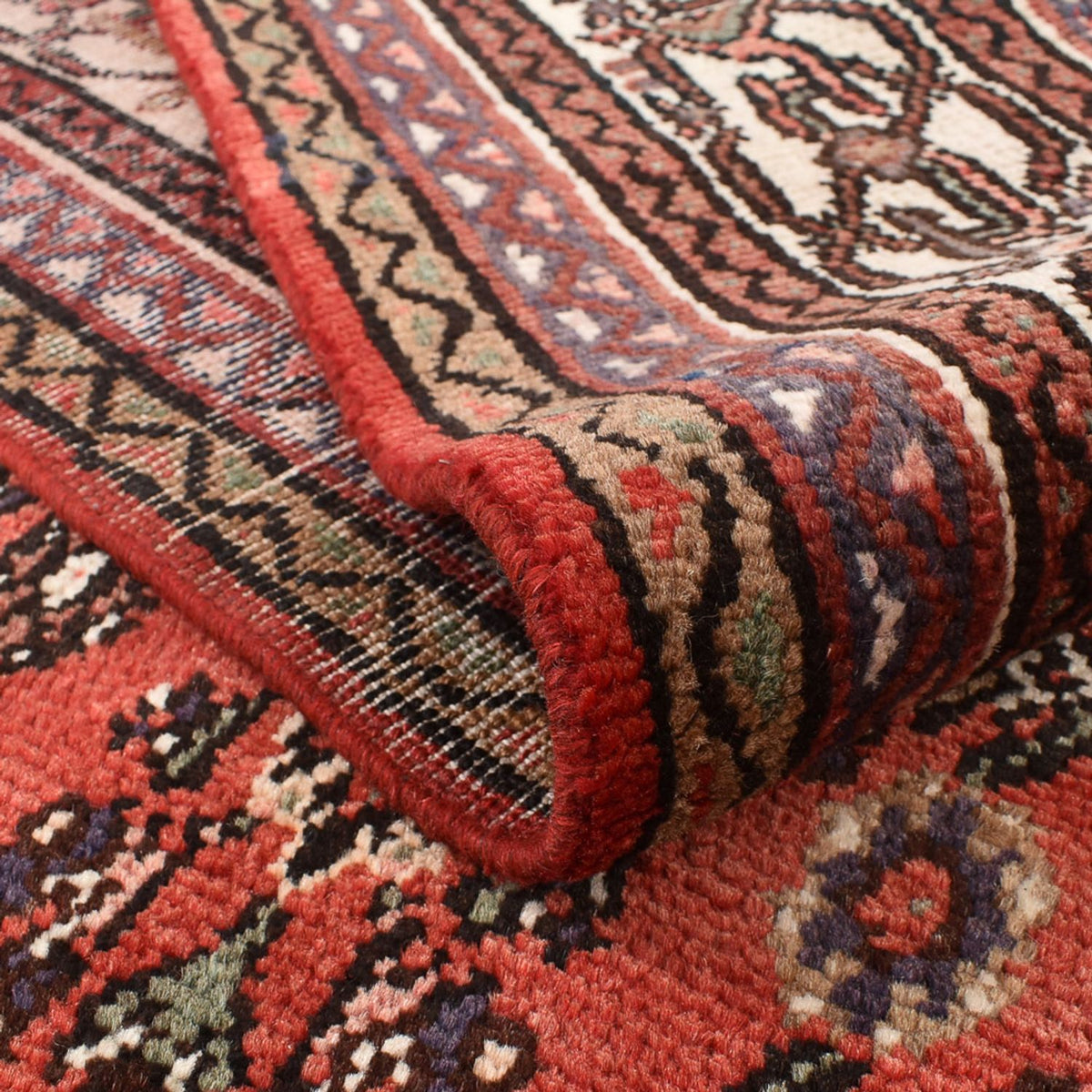 Persisk tæppe - Nomadisk - 307 x 232 cm - lysrød