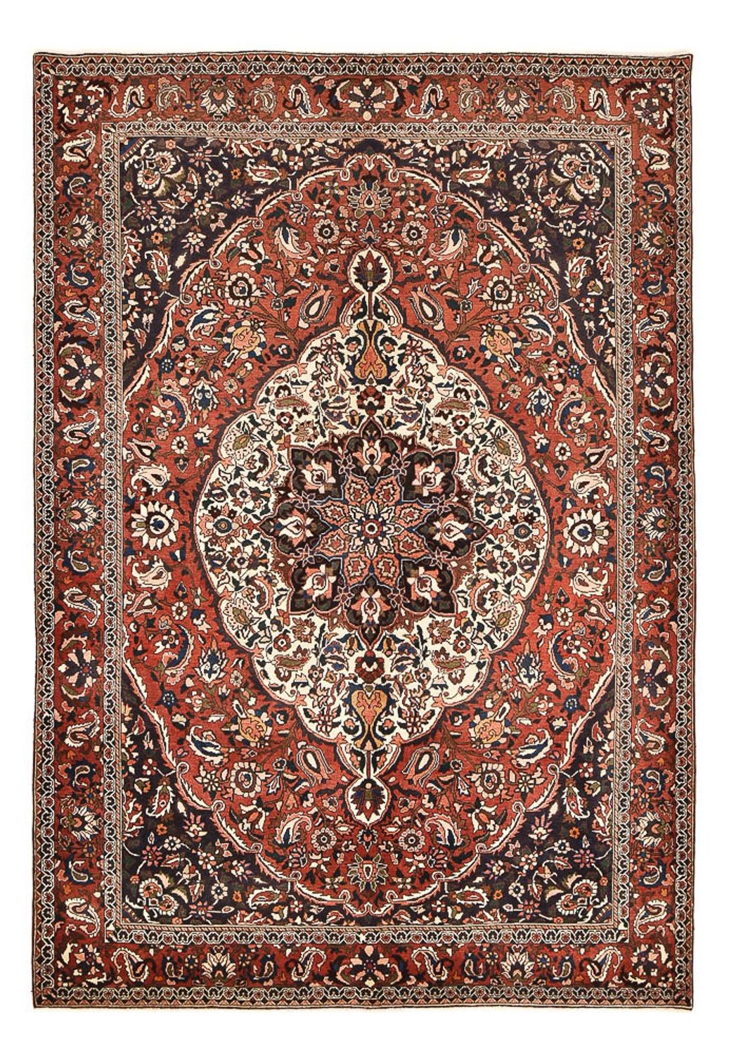 Persisk tæppe - Nomadisk - 313 x 215 cm - bordeaux rød