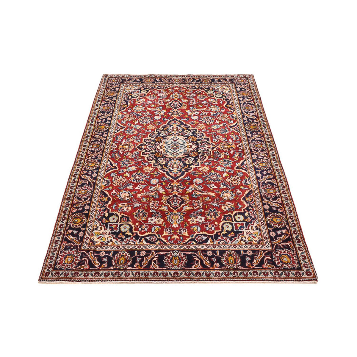 Persisk tæppe - Keshan - 205 x 124 cm - rød