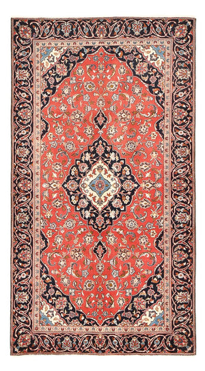 Persisk tæppe - Keshan - 253 x 134 cm - lysrød