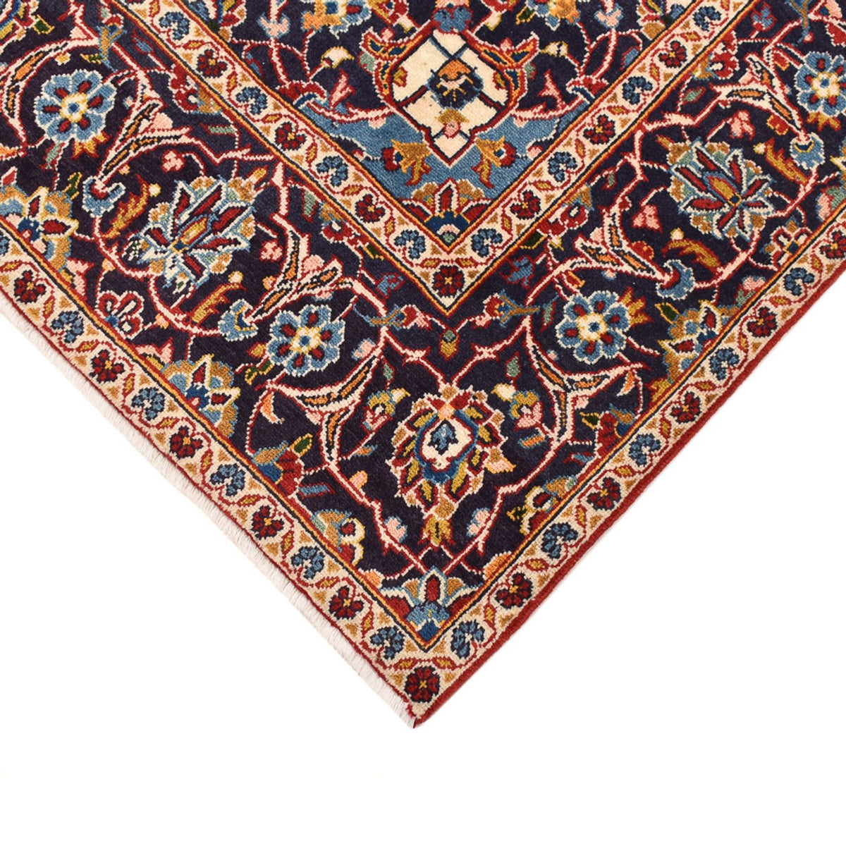 Persisk tæppe - Keshan - 242 x 145 cm - rød