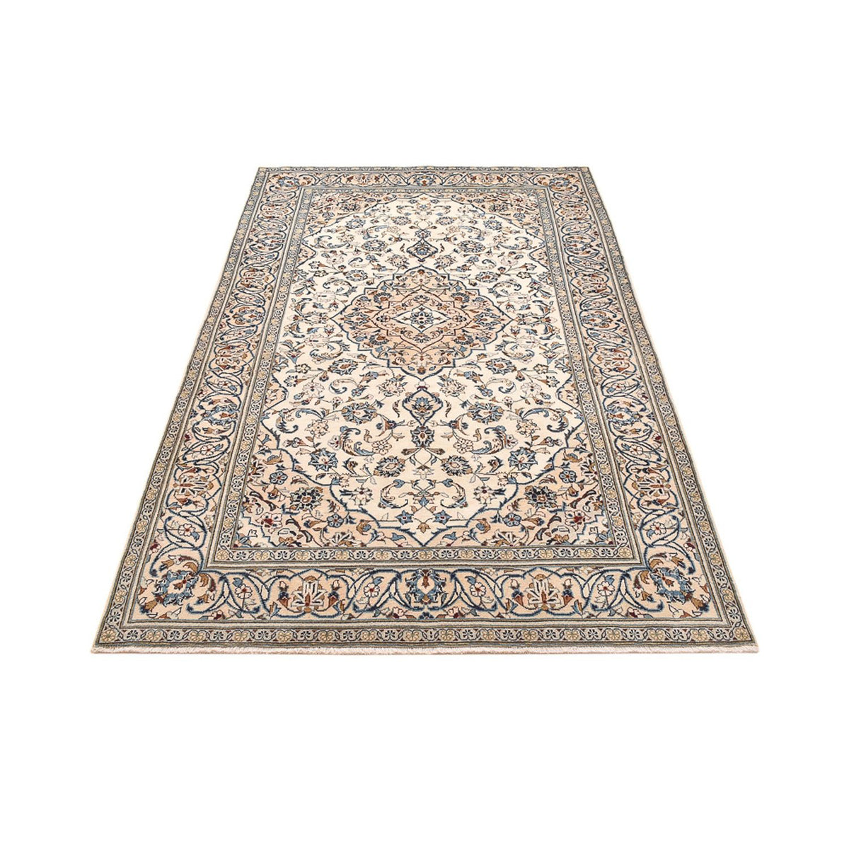 Persisk tæppe - Keshan - 251 x 143 cm - sand