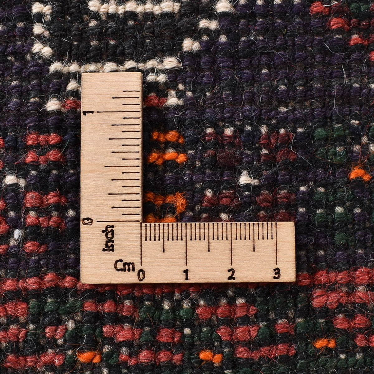 Persisk tæppe - Nomadisk - 205 x 118 cm - mørkerød