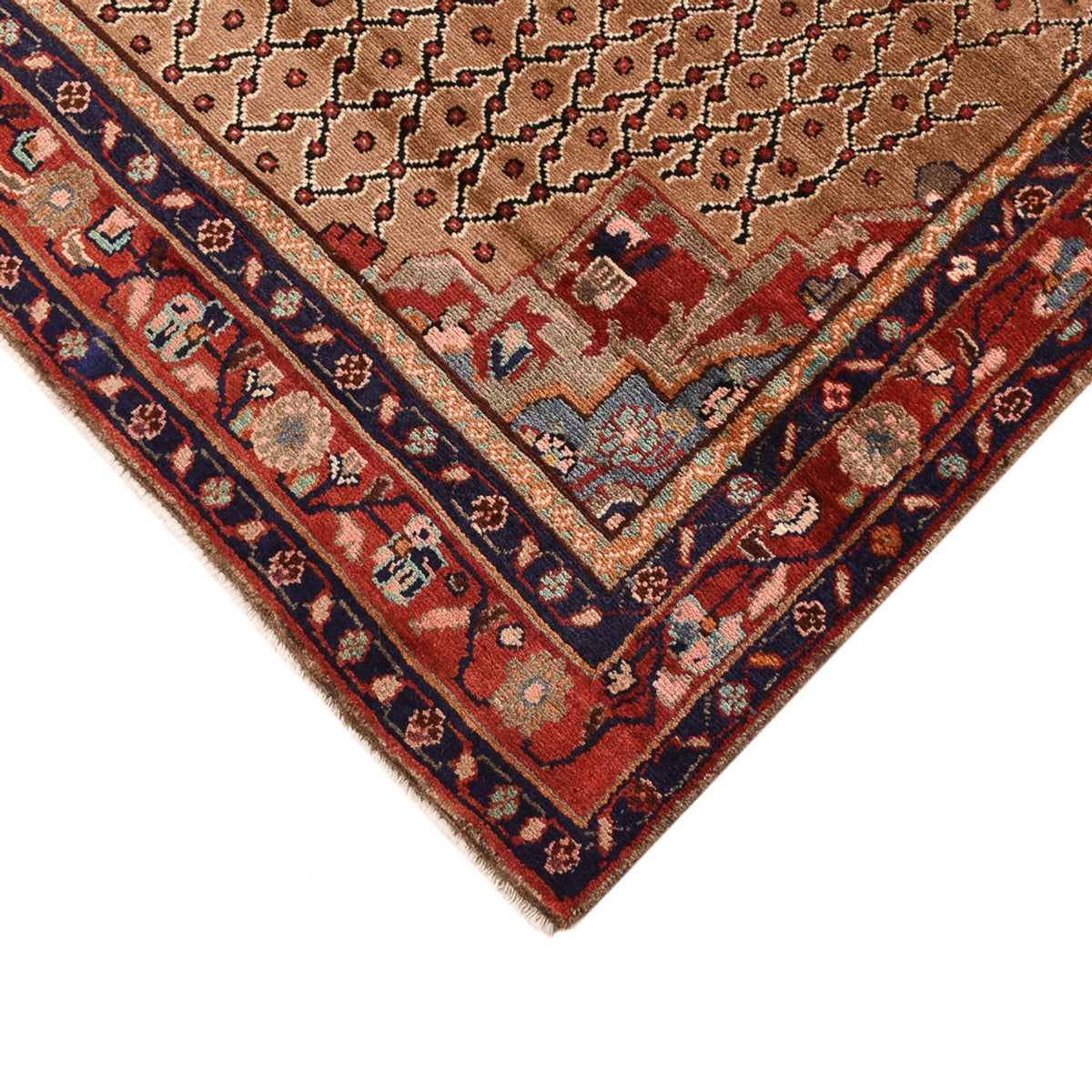 Persisk tæppe - Nomadisk - 250 x 150 cm - beige