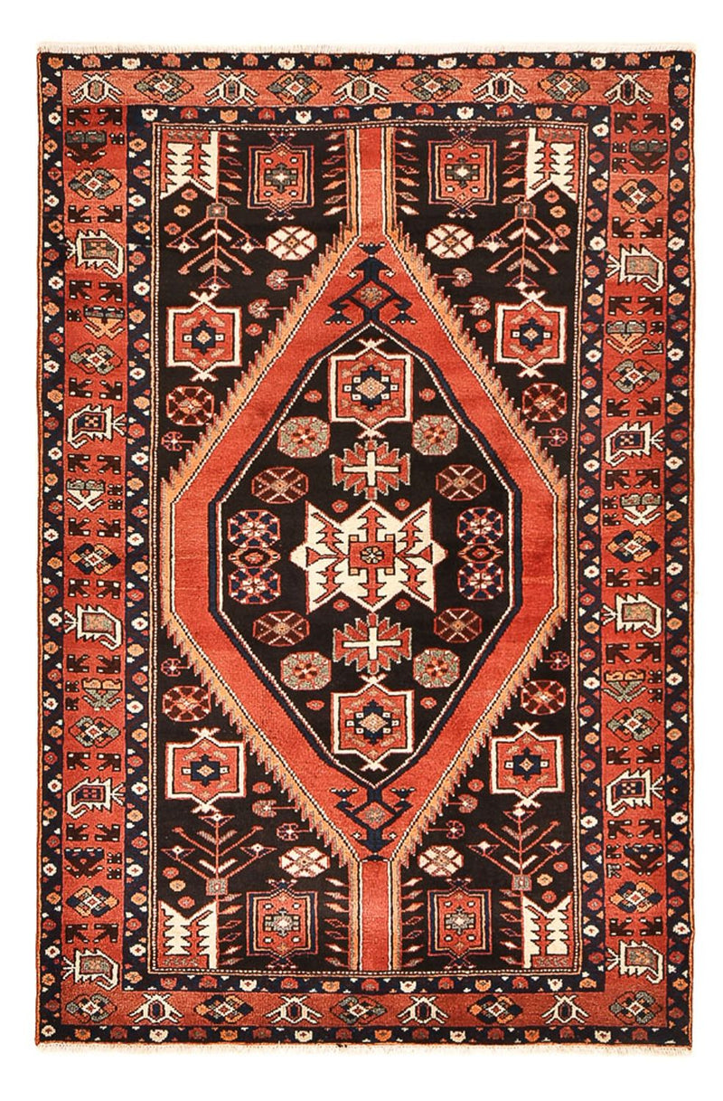 Persisk tæppe - Nomadisk - 200 x 130 cm - lysrød