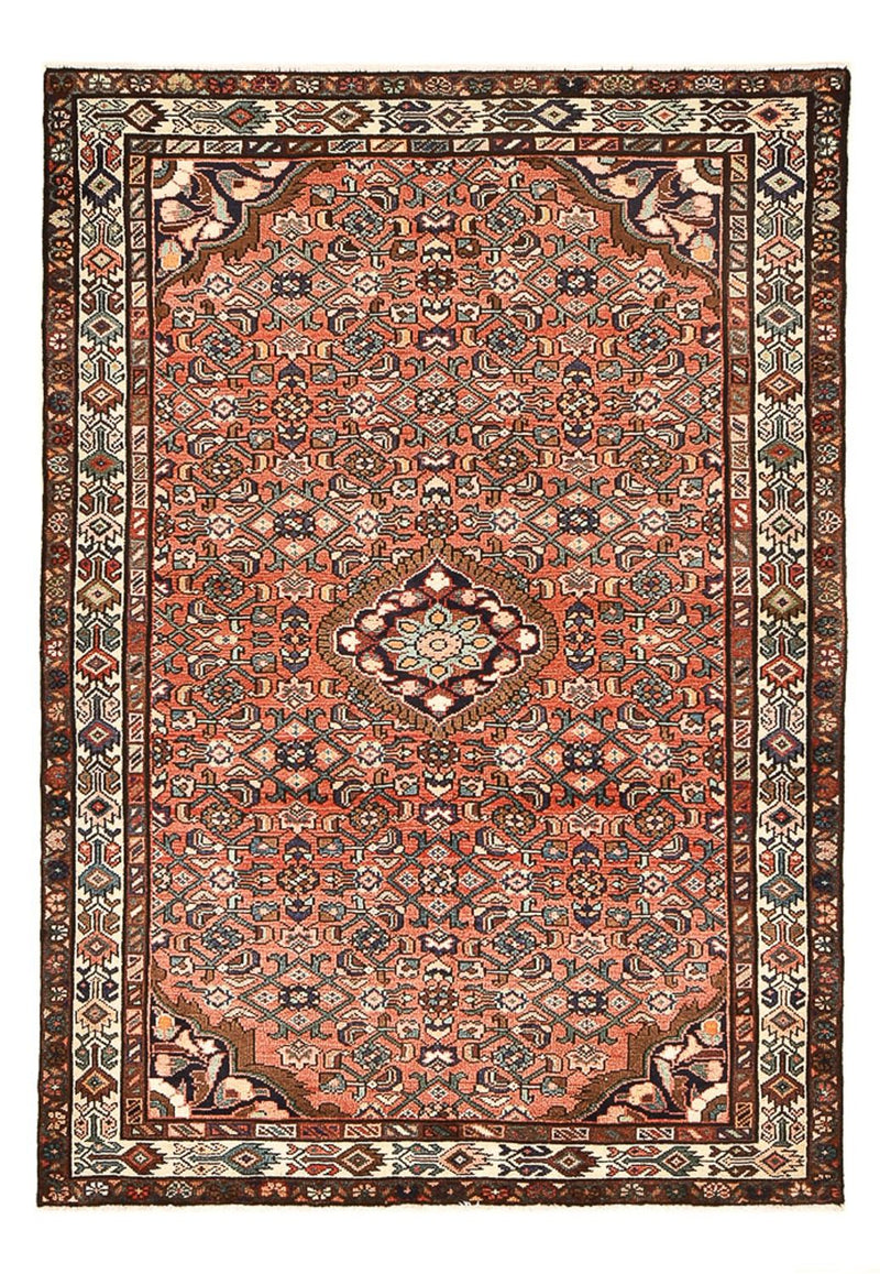 Persisk tæppe - Nomadisk - 222 x 148 cm - lysrød