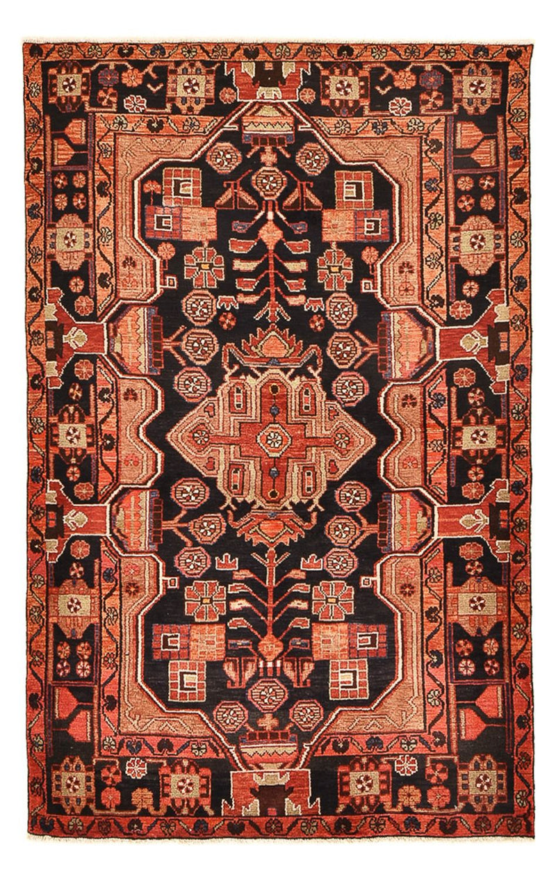 Persisk tæppe - Nomadisk - 222 x 140 cm - lysrød
