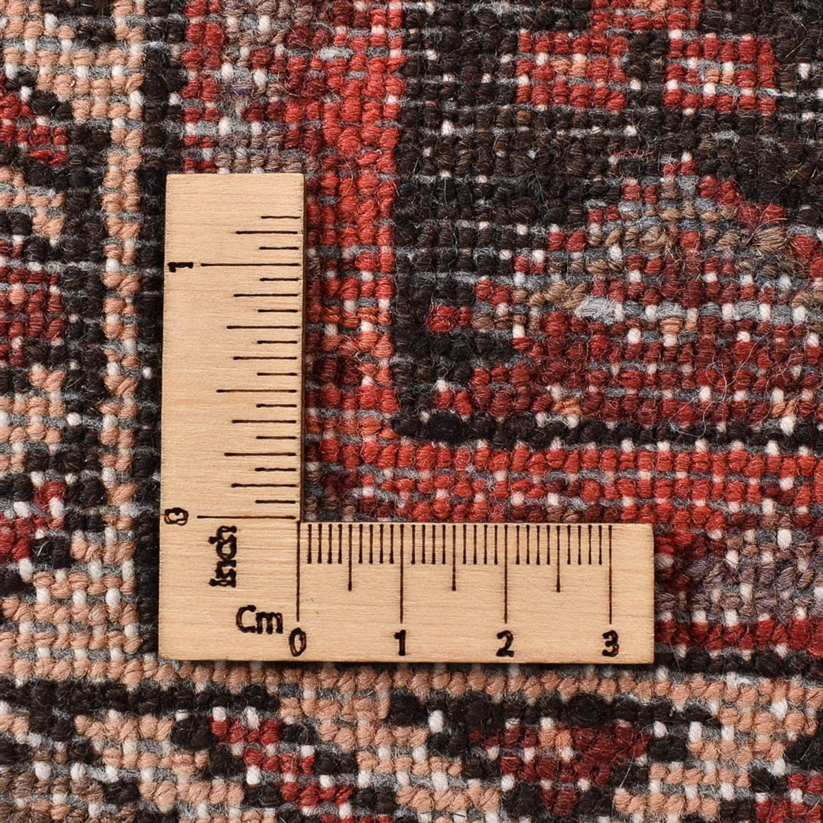 Persisk tæppe - Bijar - 205 x 147 cm - rød