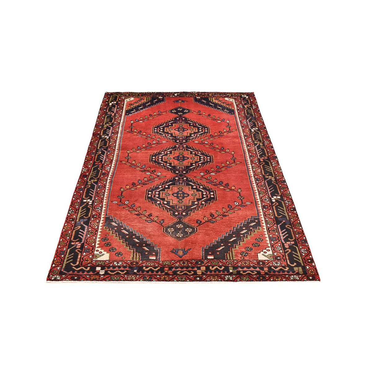 Persisk tæppe - Nomadisk - 202 x 138 cm - rød