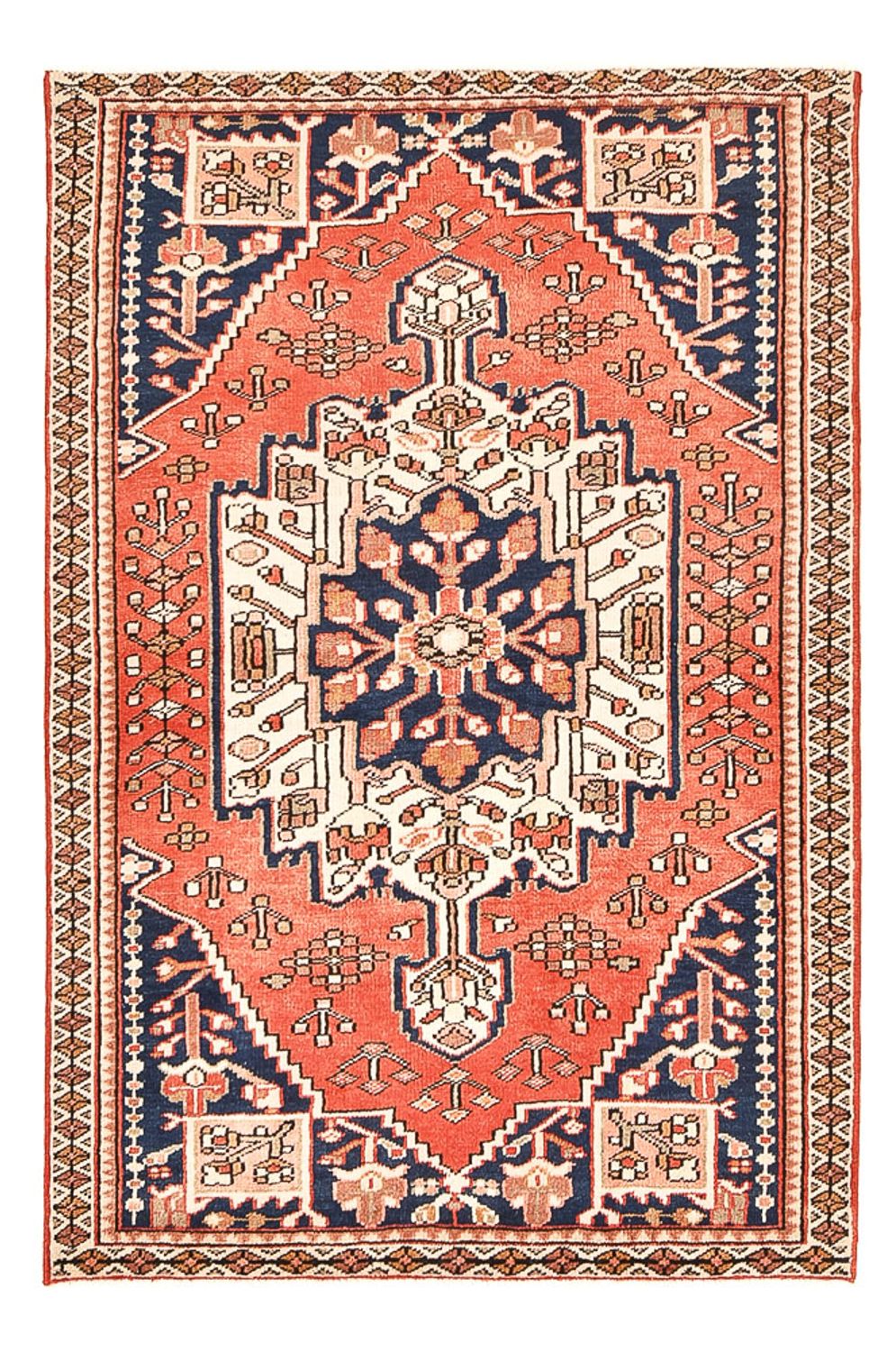 Persisk tæppe - Classic - 195 x 122 cm - lysrød
