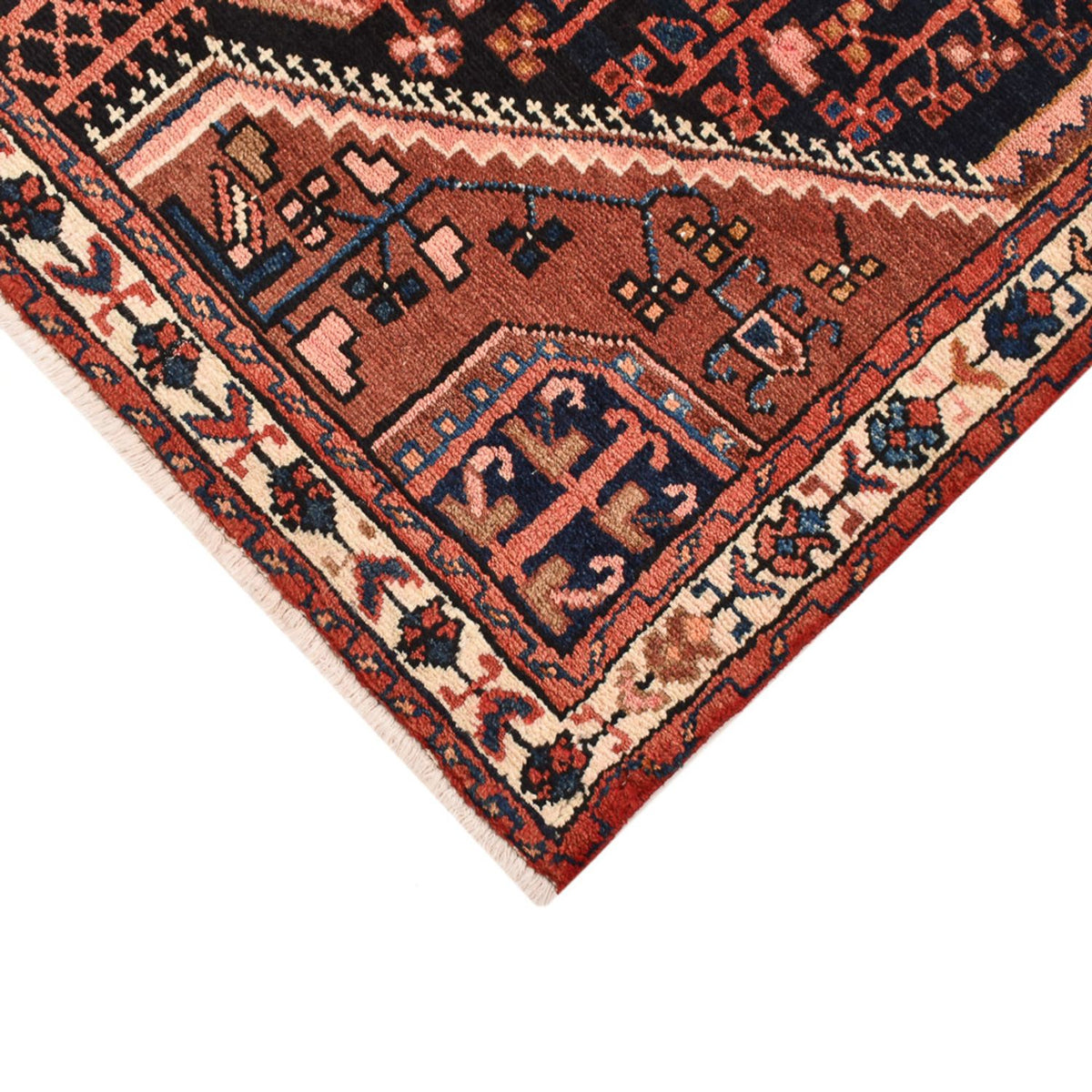 Persisk tæppe - Nomadisk - 183 x 117 cm - lysrød