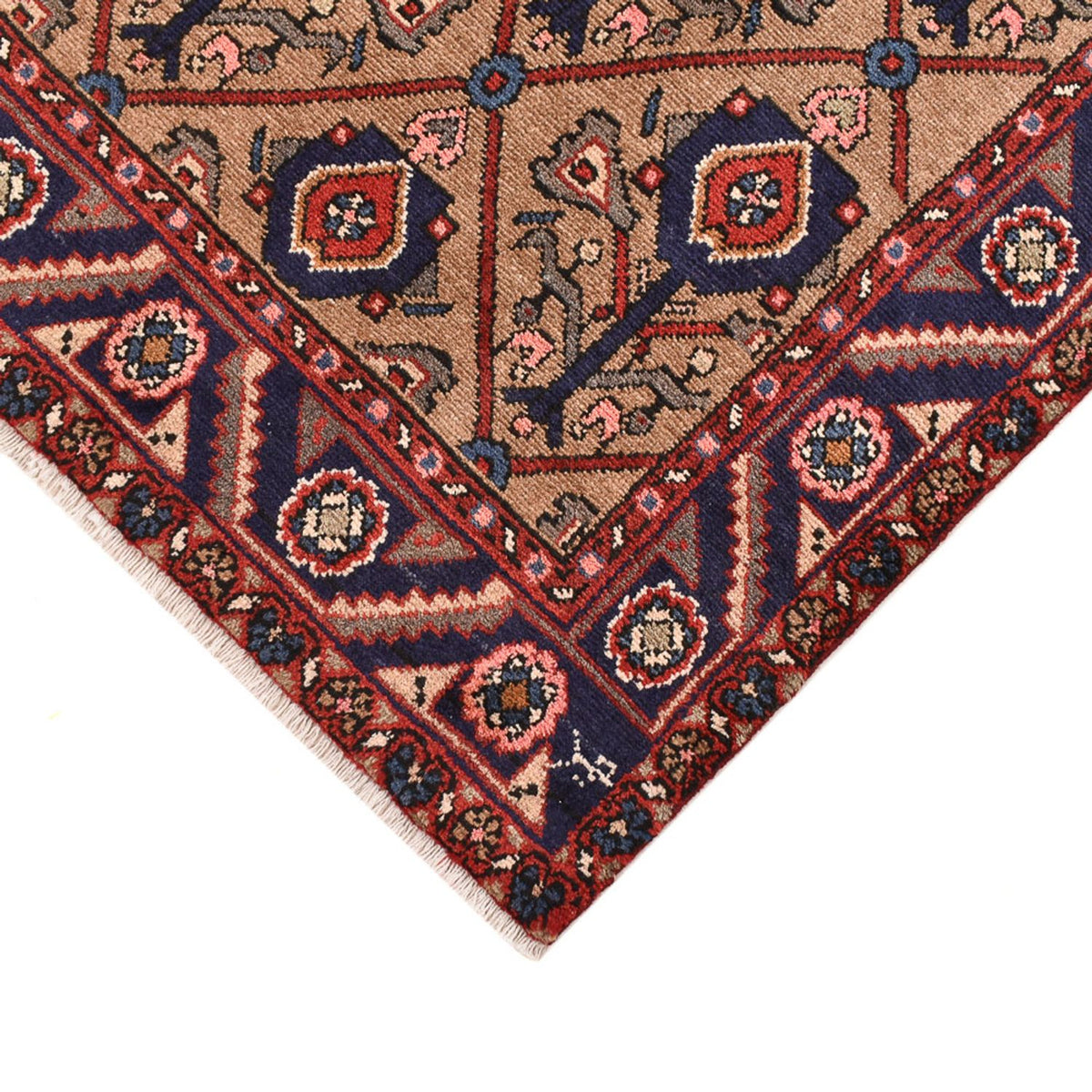 Løber Persisk tæppe - Nomadisk - 223 x 128 cm - mørk beige