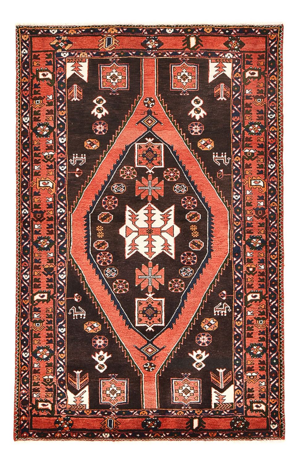 Persisk tæppe - Nomadisk - 210 x 138 cm - flerfarvet