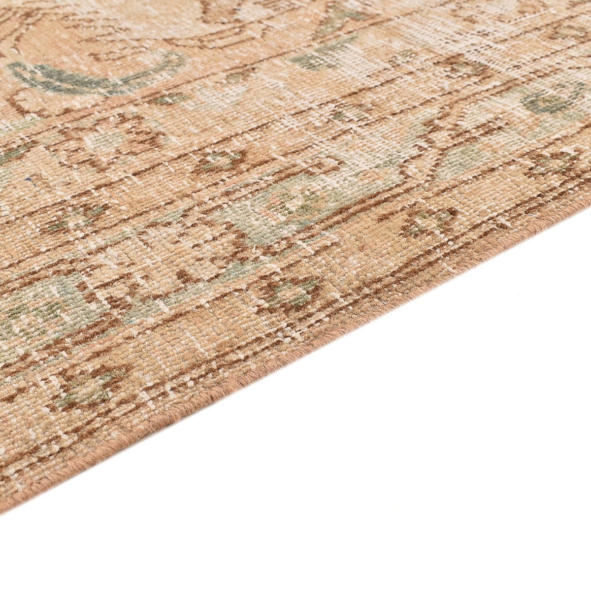 Vintage tæppe - 207 x 132 cm - beige