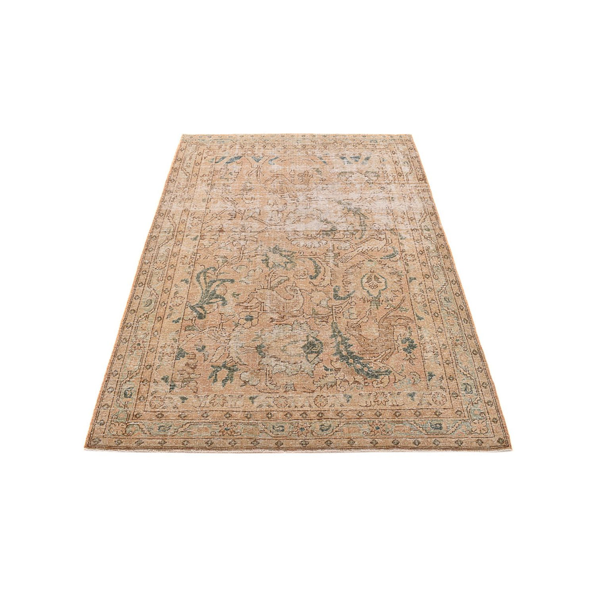Vintage tæppe - 207 x 132 cm - beige