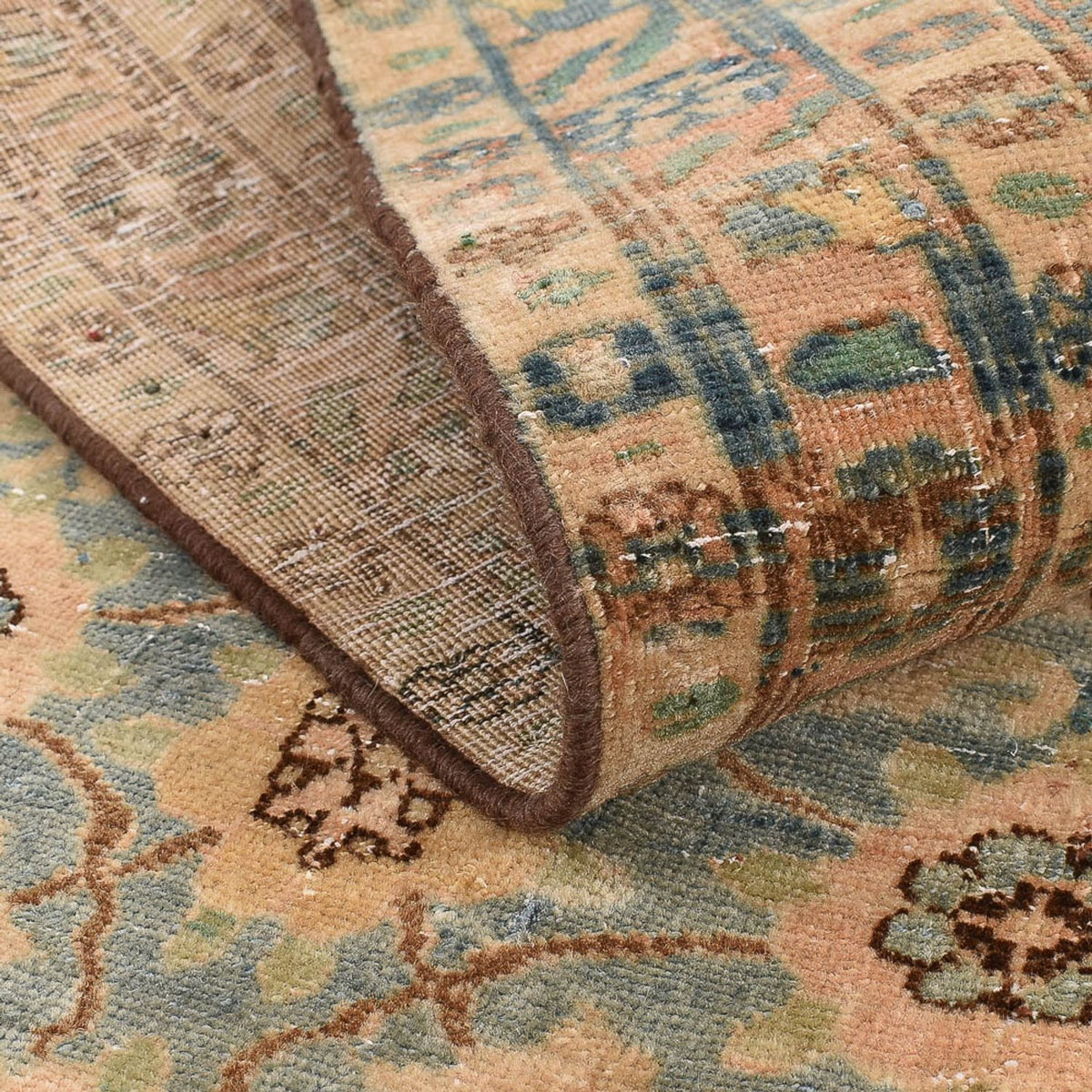 Vintage tæppe - 146 x 95 cm - karamel