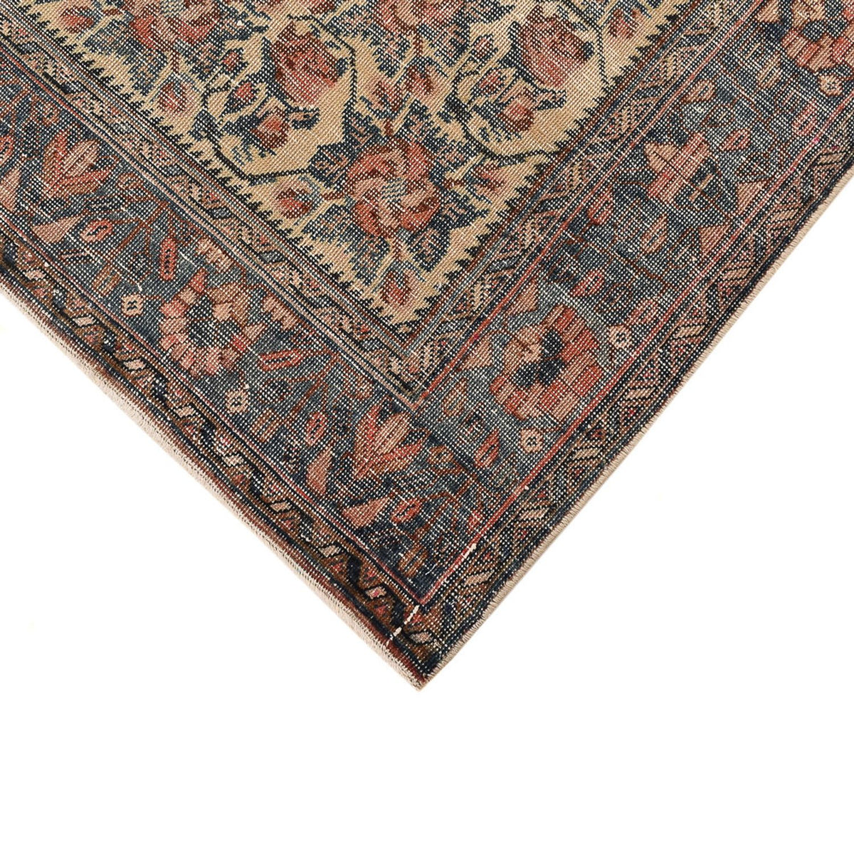 Vintage tæppe - 210 x 148 cm - mørk beige